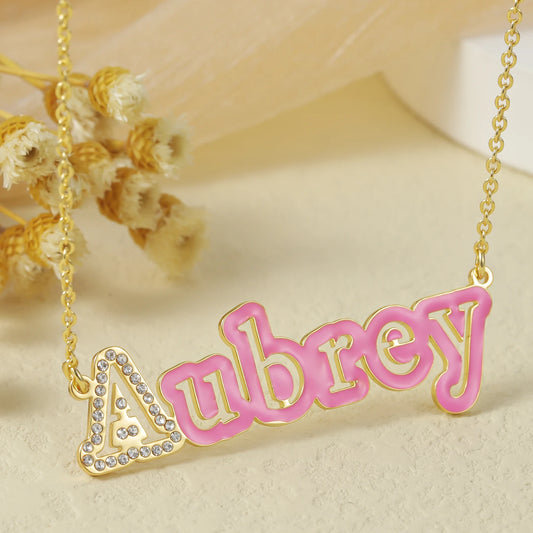 NAME ENAMEL PENDANT