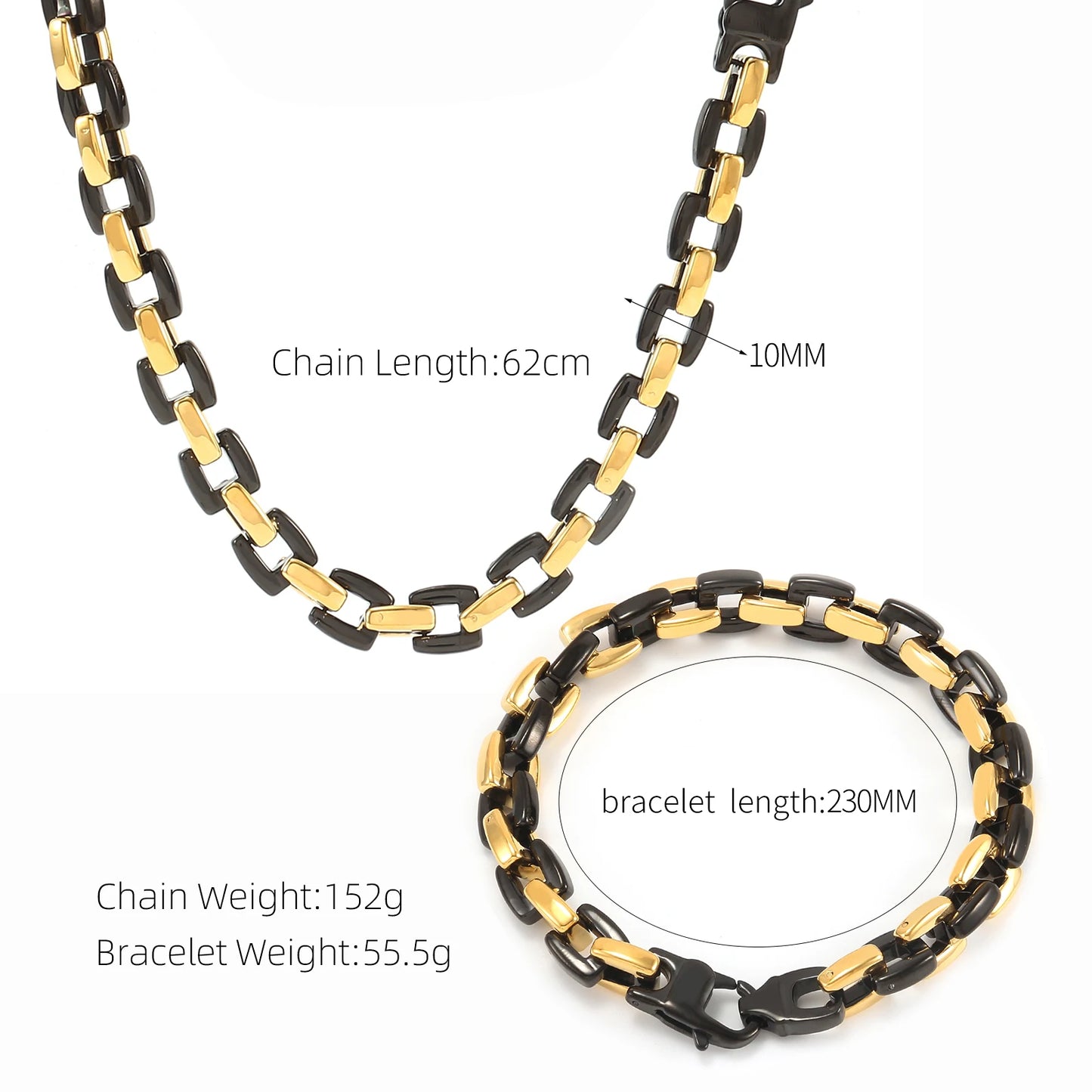 HOLLOW LINK CHAIN NECKLESS/BRACELET