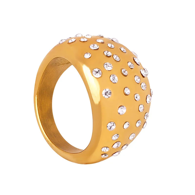 CHUNKY/ZIRCOIN STYLE  RING