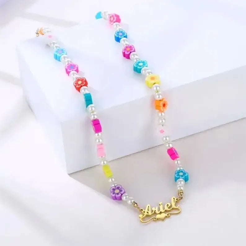 CHILDRENS CUSTOMIZED NAME NECKLESS