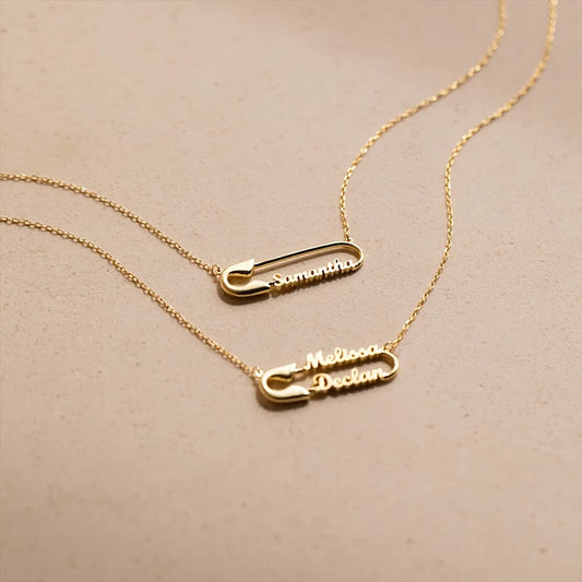 PAPER CLIP PENDANT NECKLACE